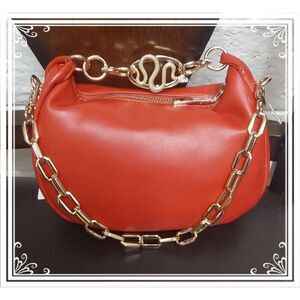 NWT~ALDO Pythonxx Red Snake Inspired Gold Hardware Shoulder Bag~$65 Retail Value